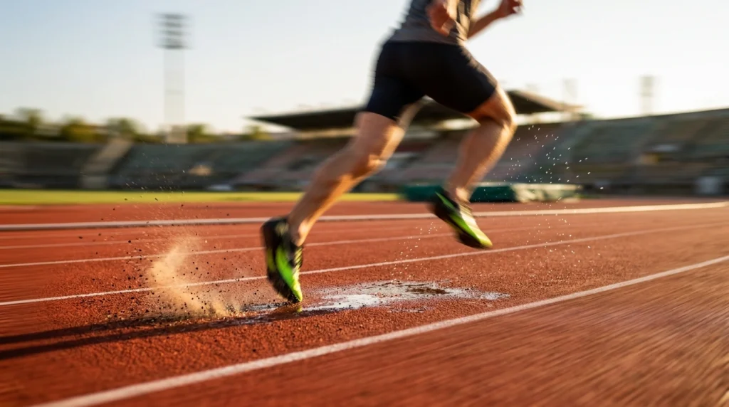 metaphor for a fast runner