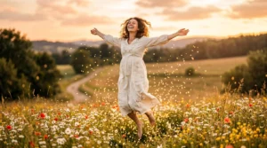 metaphor for a happy person