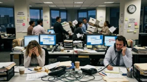 metaphor for chaotic work environment