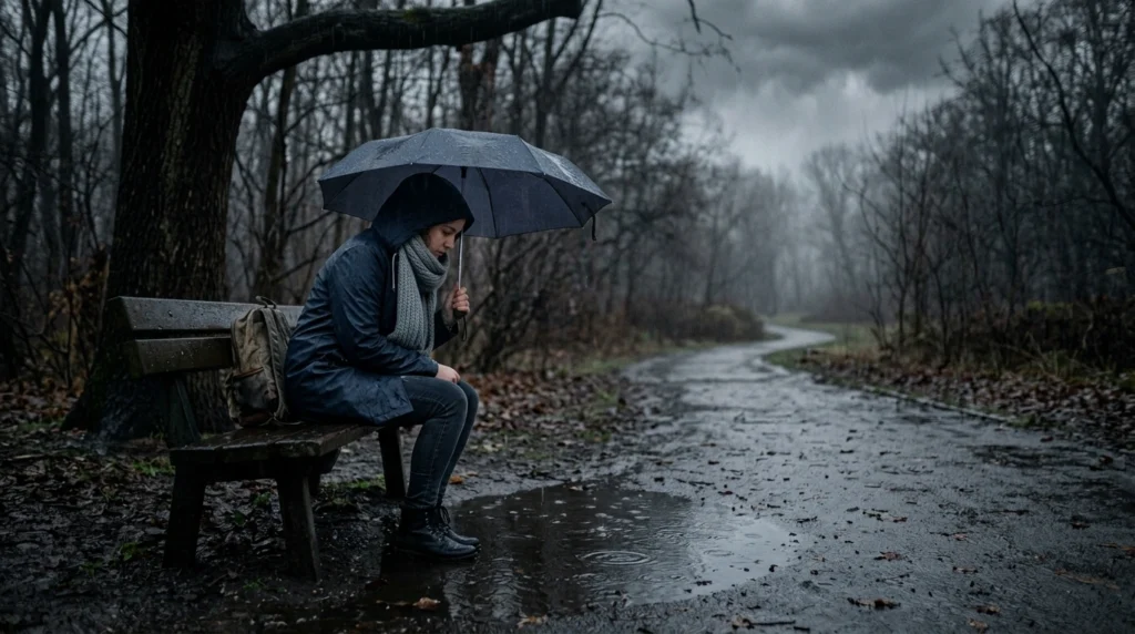 metaphor for gloomy