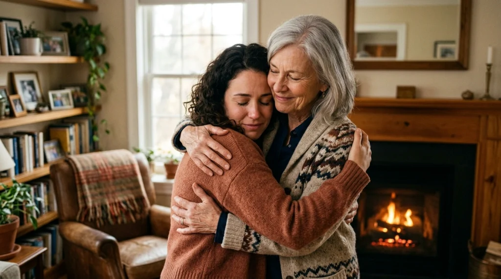 metaphor for hugging
