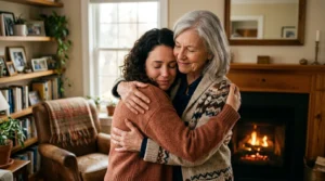metaphor for hugging