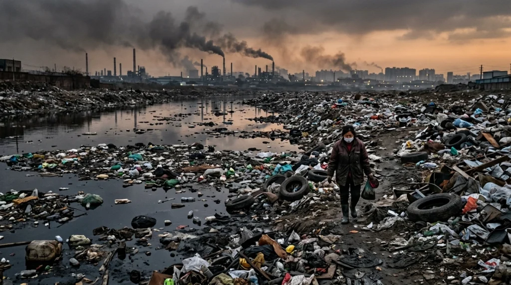 metaphor for pollution