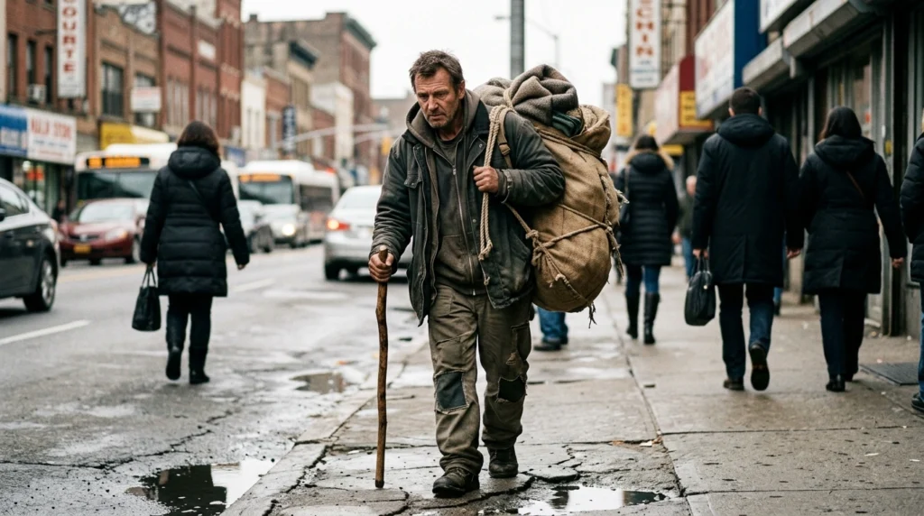 metaphor for poor person