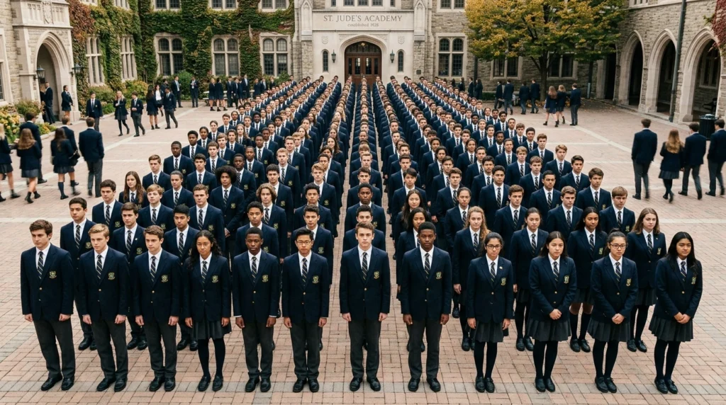 metaphor for school uniforms