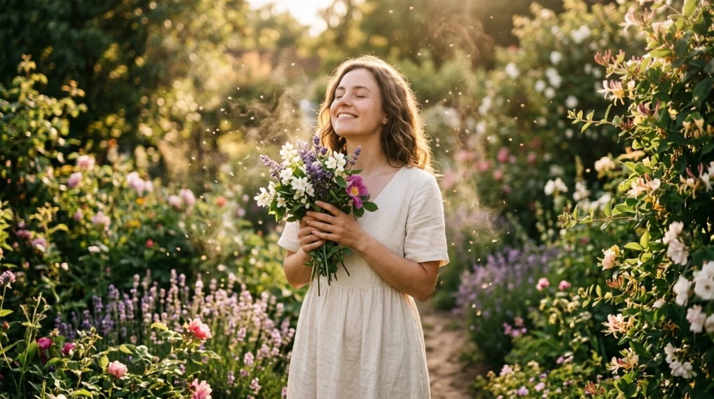 metaphor for something smelling good