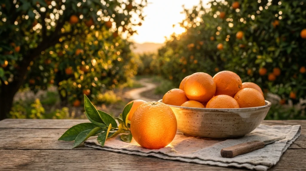 metaphor for the fruit orange